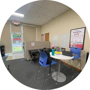 Interior photo of The Job Center Charlotte North Carolina.